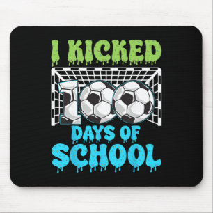 Alfombrilla De Ratón Cumplí 100 Días De Colegio Fútbol Gracioso Chicos 