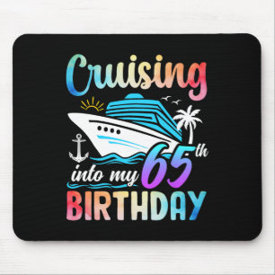 Alfombrilla De Ratón Cumpliendo 65 años Crucero de cumpleaños 65 años
