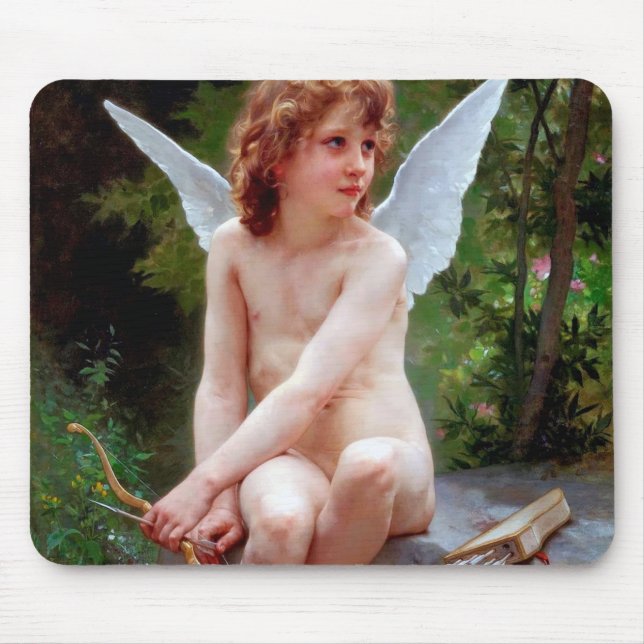 Alfombrilla De Ratón Cupido, Bouguereau (Frente)