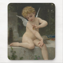 Cupido con mariposa (por Bouguereau)