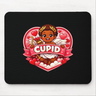 Alfombrilla De Ratón Cupido San Valentín afroamericano