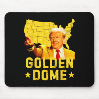 Alfombrilla De Ratón Cúpula Dorada Trump Gran Mapa Americano Patriótico