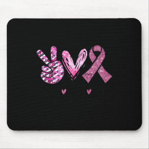 Alfombrilla De Ratón Cura de amor Cinta rosa Cáncer de pecho Conciencia
