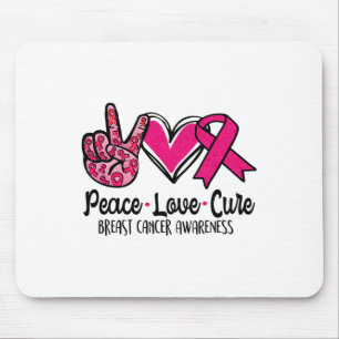 Alfombrilla De Ratón Cure Love Cure Pink Ribbon Cancer Awareness 3