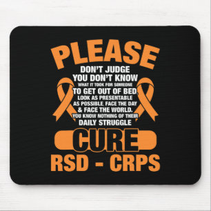 Alfombrilla De Ratón Cure Rsd Crps Admite Conciencia Rsd Crps