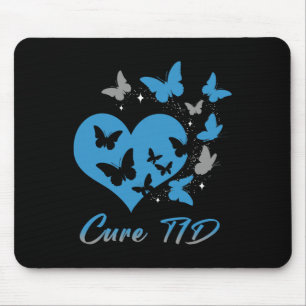 Alfombrilla De Ratón Cure T1D Tipo 1 Diabetes Conciencia Día Guerrero B
