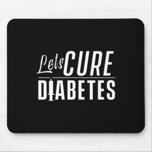 Alfombrilla De Ratón Curemos la diabetes Concienciación sobre la insuli