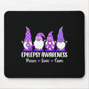 Alfombrilla De Ratón Curioso lindo Gnomes Paz espero amar la epilepsia 