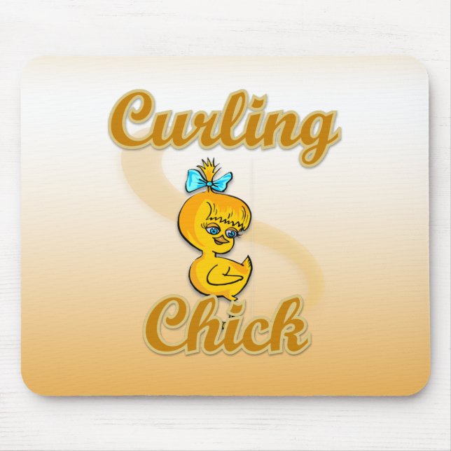 Alfombrilla De Ratón Curling Chick (Frente)