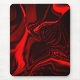 Alfombrilla De Ratón Curvas o ondulaciones rojas, sobre fondo oscuro