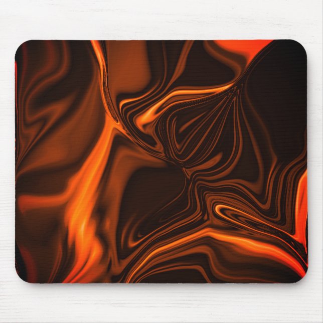 Alfombrilla De Ratón Curvas o undulaciones coral, sobre fondo oscuro (Frente)