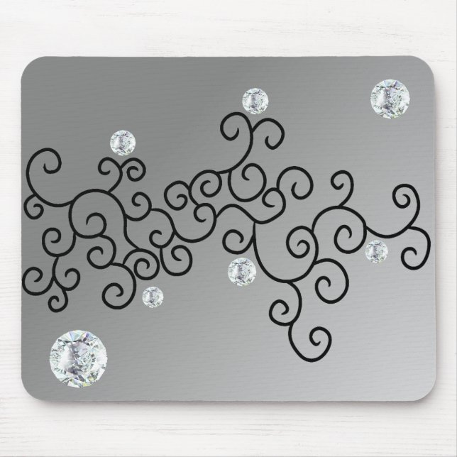 ALFOMBRILLA DE RATÓN CURVAS Y DIAMANTES (Frente)
