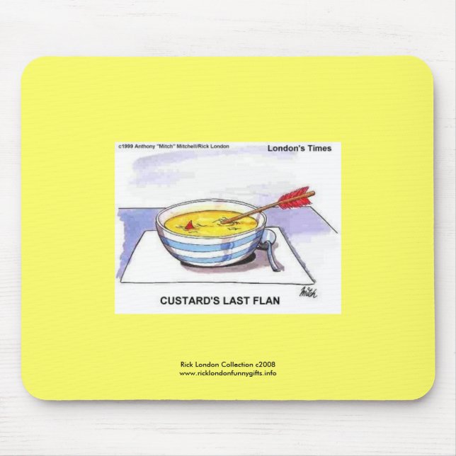 Alfombrilla De Ratón Custarter Last Flan Funny Personalizado Mouse Pad (Frente)