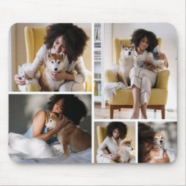 Alfombrilla De Ratón Custom 5 Photo Collage Mousepad