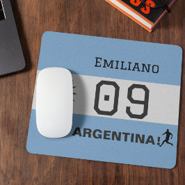 Alfombrilla De Ratón Custom Albiceleste Sun Flag Athlete Graphic