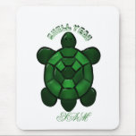 Alfombrilla De Ratón Custom and personalized Cute Turtle<br><div class="desc">Personalized gift. Say it with style – Shell Yeah! 🐢💚 This cute green turtle design features a glossy aesthetic look with a playful pun that’s perfect for animal lovers and positive vibes. Clean, bold, and eye-catching, this design works beautifully on stickers, t-shirts, phone cases, and more. Perfect for: • Turtle...</div>