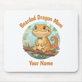 Alfombrilla De Ratón Custom Bearded Dragon Mom Mouse Pad