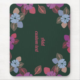 Alfombrilla De Ratón Custom floral greenery modern