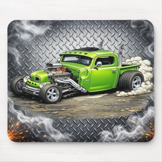 Alfombrilla De Ratón Custom Hot Rod Mouse Pad – Classic Car Enthusiast  (Frente)