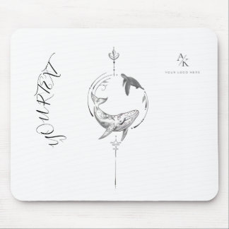 Alfombrilla De Ratón Custom Name Aesthetic Artwork