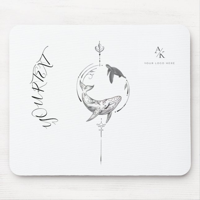 Alfombrilla De Ratón Custom Name Aesthetic Artwork (Frente)