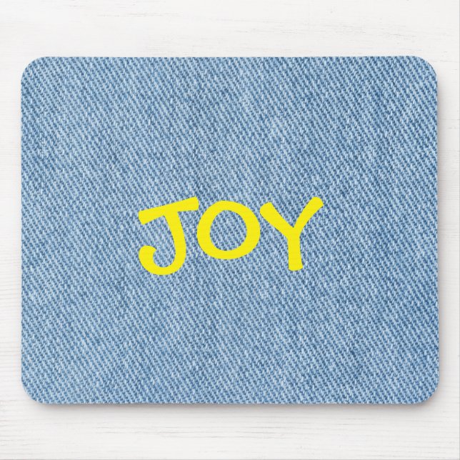 Alfombrilla De Ratón Custom Name Denim Jeans Mouse Pad (Frente)