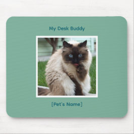 Alfombrilla De Ratón Custom Pet Photo & Name Mousepad | Desk Buddy