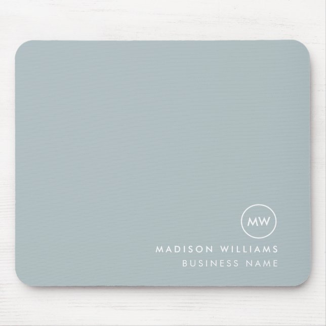 Alfombrilla De Ratón Custome Mínimo Monograma Almohadilla del ratón (Frente)