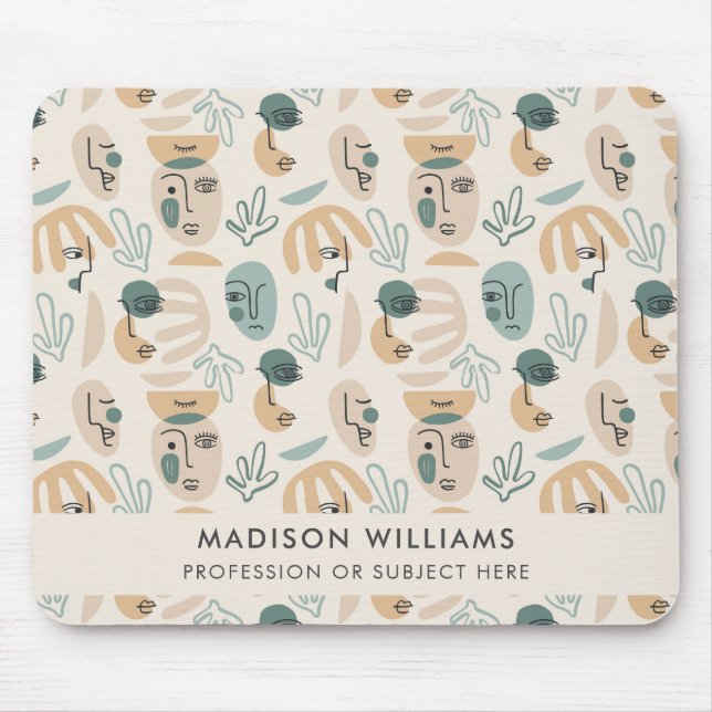 Alfombrilla De Ratón Custome Monograma Mous Mouse Pad (Frente)