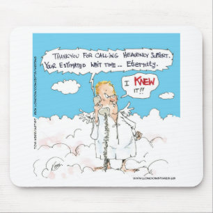 Alfombrilla De Ratón Customer Service In Heaven Funny Cards Mugs Gifts