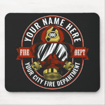 Customize NAME Firefighter Helmet Mask Fire Rescue