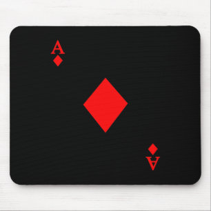 Alfombrilla De Ratón Cústuma de Halloween del As de Diamante