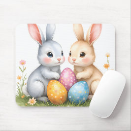 Alfombrilla De Ratón Cute acuarela Abundantes de Pascua Felices Pascuas