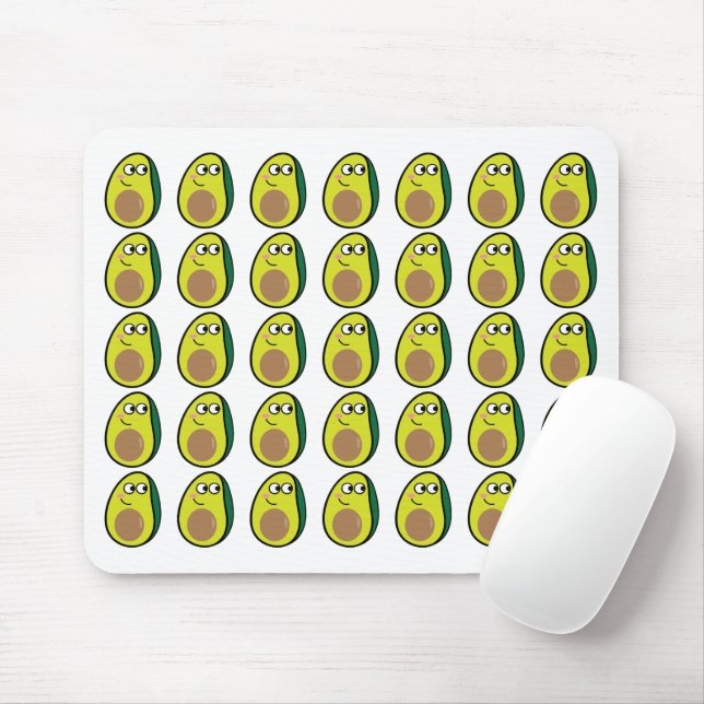 Alfombrilla De Ratón Cute Avocado Mouse Pad - Fruit Desk Accessory (Con ratón)