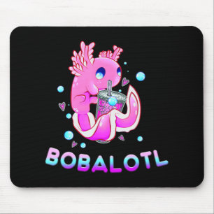 Alfombrilla De Ratón Cute Axolotl Lover Bobalotl Boba Kawaii Anime Japa
