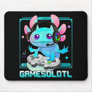 Alfombrilla De Ratón Cute Axolotl Lover Gamesalotl Gaming Niños Axolotl