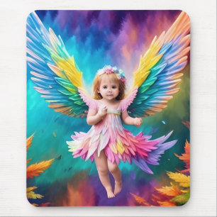 Alfombrilla De Ratón Cute Baby Angel Wings Art-38424