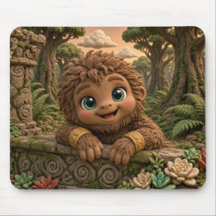 Alfombrilla De Ratón Cute Baby Bigfoot, Mitológico