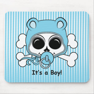 Alfombrilla De Ratón Cute Baby Boy Skull