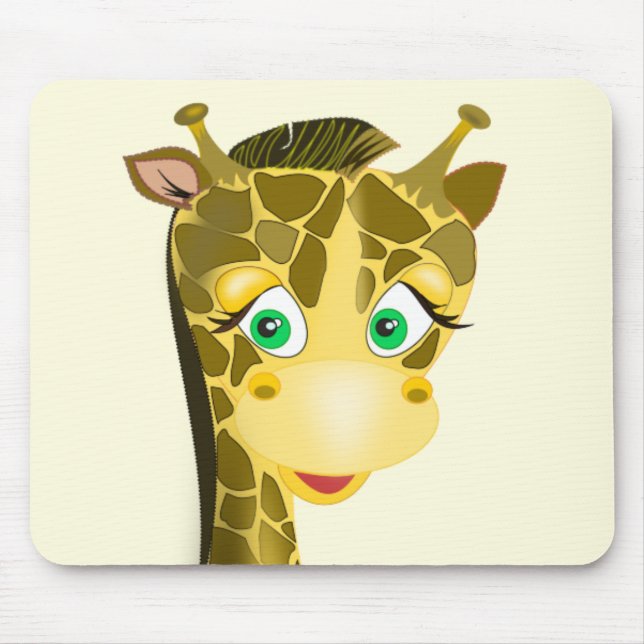 Alfombrilla De Ratón Cute Baby Giraffe - (Frente)
