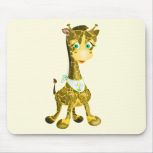 Alfombrilla De Ratón Cute Baby Giraffe