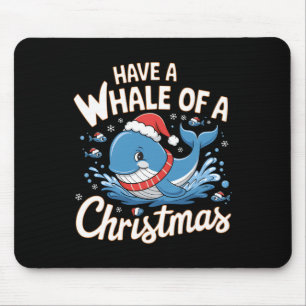 Alfombrilla De Ratón Cute Ballena Santa Navidades Ocean Animal Lover Ho