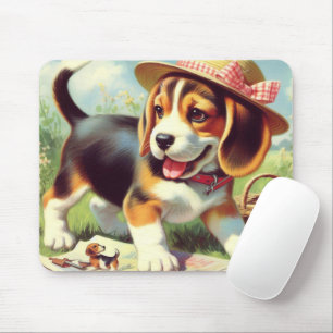 Alfombrilla De Ratón Cute Beagle Pinting