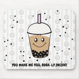 Alfombrilla De Ratón Cute Boba Bubble Tea Pun Mousepad
