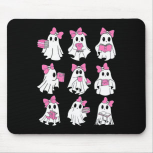 Alfombrilla De Ratón Cute Booooks Ghost Leer más libros Gracioso Profes
