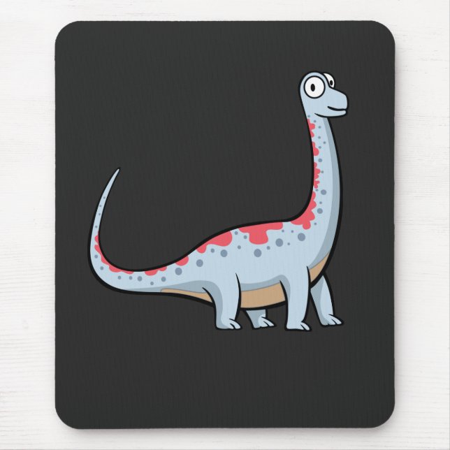 Alfombrilla De Ratón Cute Brachiosaurus Long Nick Dinosaur (Frente)