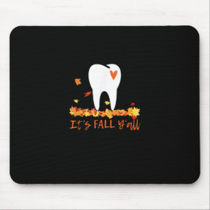 Alfombrilla De Ratón Cute Cae Dental Tooth y deja su otoño