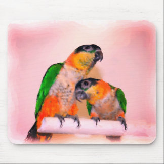 Alfombrilla De Ratón Cute Caique Parrot Parrot Bird Art
