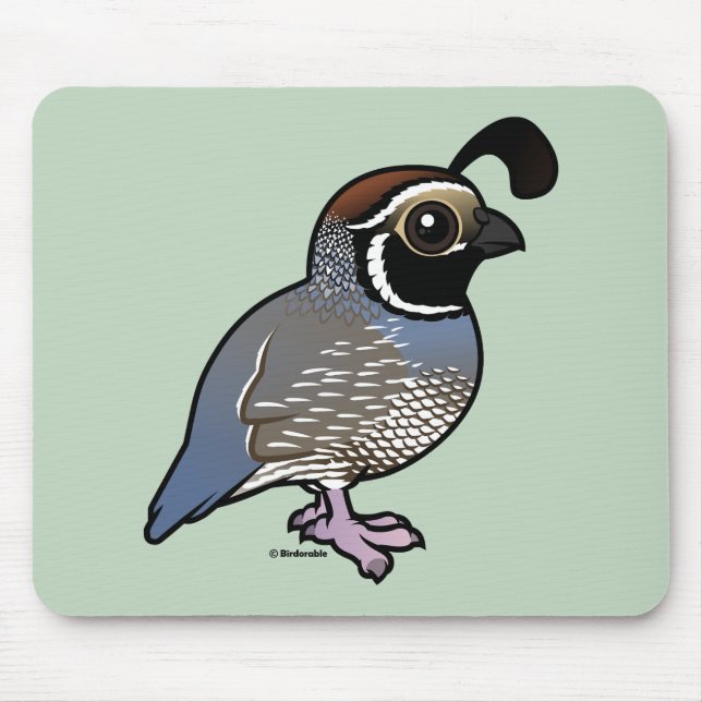 Alfombrilla De Ratón Cute California Quail (Frente)
