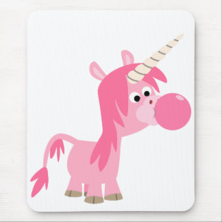 Alfombrilla De Ratón Cute Cartoon Bubble Gum Unicorn Mousepad
